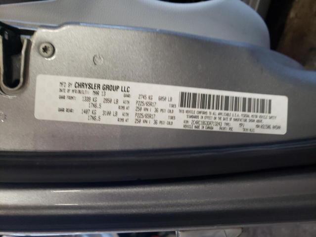 2C4RC1BG3DR713243 - 2013 CHRYSLER TOWN & COU TOURING SILVER photo 13