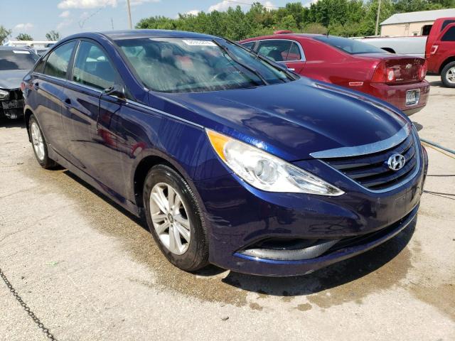 5NPEB4ACXEH845660 - 2014 HYUNDAI SONATA GLS BLUE photo 4