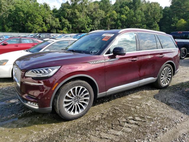 5LM5J7WC4MGL09165 - 2021 LINCOLN AVIATOR RESERVE BURGUNDY photo 1