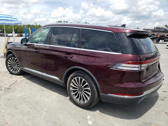 5LM5J7WC4MGL09165 - 2021 LINCOLN AVIATOR RESERVE BURGUNDY photo 2