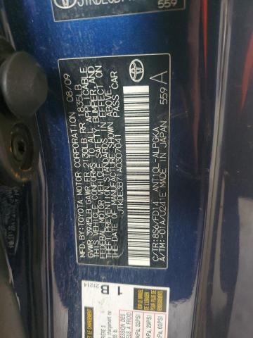 JTKDE3B71A0307041 - 2010 TOYOTA SCION TC 蓝色 照片 12