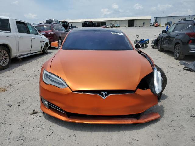 5YJSA1E41LF353540 - 2020 TESLA MODEL S ORANGE photo 5