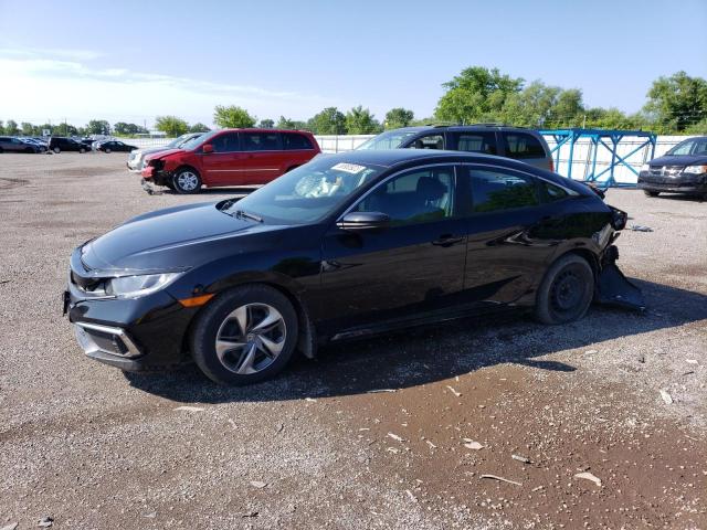 2HGFC2F57KH012999 - 2019 HONDA CIVIC LX BLACK photo 1