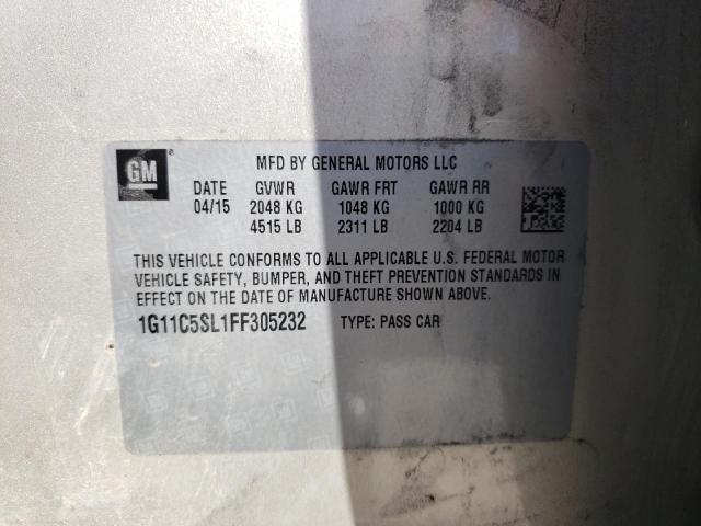 1G11C5SL1FF305232 - 2015 CHEVROLET MALIBU 1LT 金色 照片 10