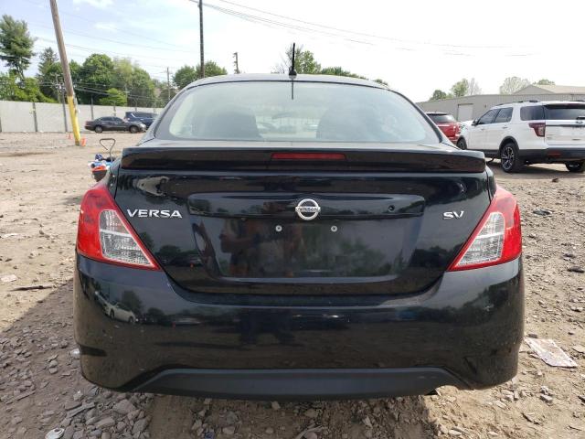 3N1CN7AP2KL843239 - 2019 NISSAN VERSA S BLACK photo 6