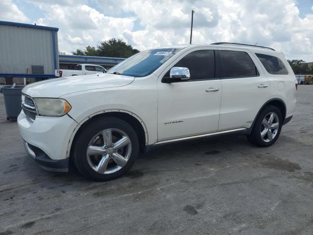 1D4SD5GT0BC592773 - 2011 DODGE DURANGO CITADEL WHITE photo 1