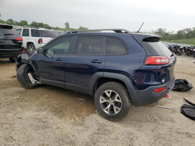 1C4PJMBSXEW159131 - 2014 JEEP CHEROKEE TRAILHAWK BLUE photo 2