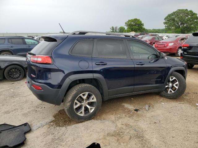 1C4PJMBSXEW159131 - 2014 JEEP CHEROKEE TRAILHAWK BLUE photo 3