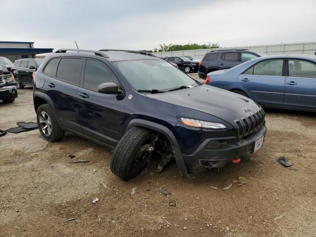 1C4PJMBSXEW159131 - 2014 JEEP CHEROKEE TRAILHAWK BLUE photo 4