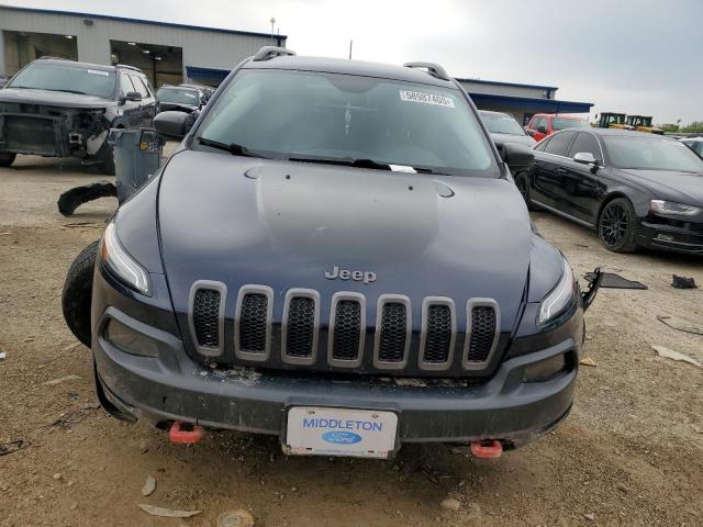 1C4PJMBSXEW159131 - 2014 JEEP CHEROKEE TRAILHAWK BLUE photo 5