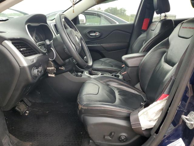 1C4PJMBSXEW159131 - 2014 JEEP CHEROKEE TRAILHAWK BLUE photo 7