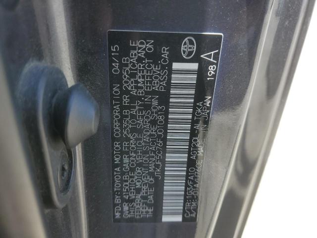 JTKJF5C76FJ010813 - 2015 TOYOTA SCION TC 石墨色 照片 13