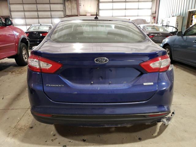 3FA6P0HR8DR162706 - 2013 FORD FUSION SE BLUE photo 6