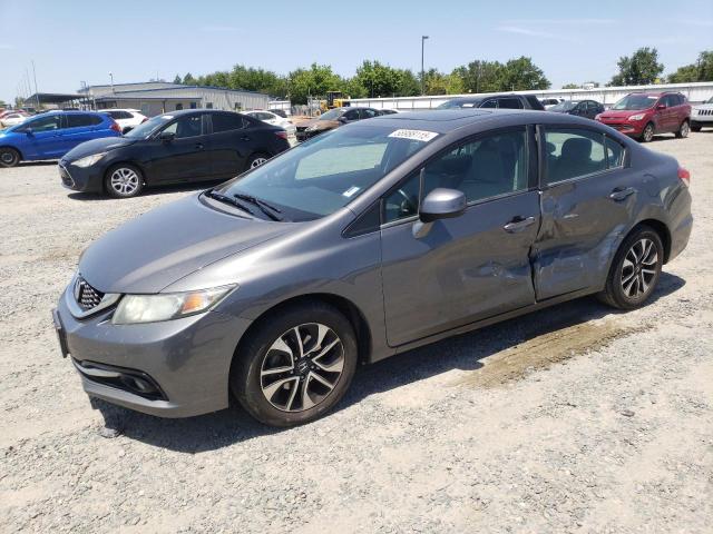 2HGFB2F94DH512014 - 2013 HONDA CIVIC EXL GRAY photo 1