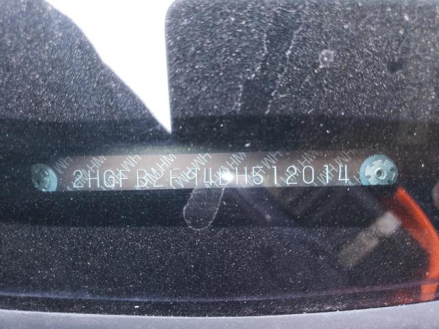 2HGFB2F94DH512014 - 2013 HONDA CIVIC EXL GRAY photo 12