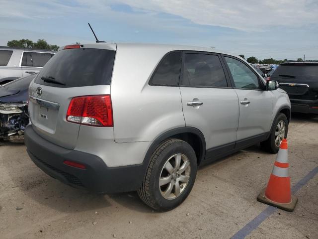 5XYKT3A17DG372895 - 2013 KIA SORENTO LX SILVER photo 3