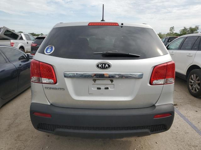 5XYKT3A17DG372895 - 2013 KIA SORENTO LX SILVER photo 6