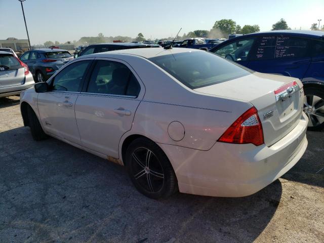 3FADP0L3XCR155796 - 2012 FORD FUSION HYBRID WHITE photo 2