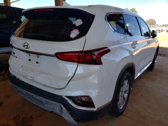 5NMS33AD5KH051242 - 2019 HYUNDAI SANTA FE SEL WHITE photo 4