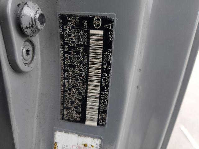 JTKDE177950019867 - 2005 TOYOTA SCION TC 灰色 照片 12