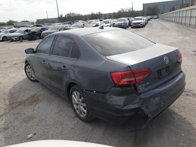 3VWD17AJ3FM215356 - 2015 VOLKSWAGEN JETTA SE GRAY photo 2