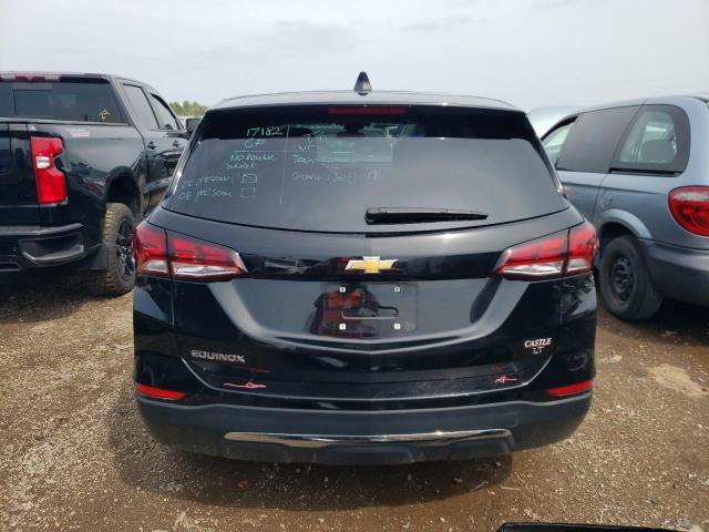 3GNAXKEV7NL308736 - 2022 CHEVROLET EQUINOX LT BLACK photo 6