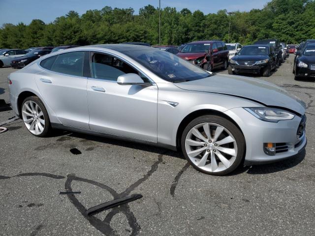 5YJSA1CN7DFP08868 - 2013 TESLA MODEL S SILVER photo 4