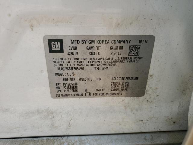 KL4CJBSB8FB054397 - 2015 BUICK ENCORE CONVENIENCE 白色 照片 13