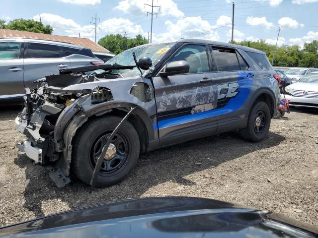 1FM5K8AB5MGB98095 - 2021 FORD EXPLORER POLICE INTERCEPTOR 灰色 照片 1