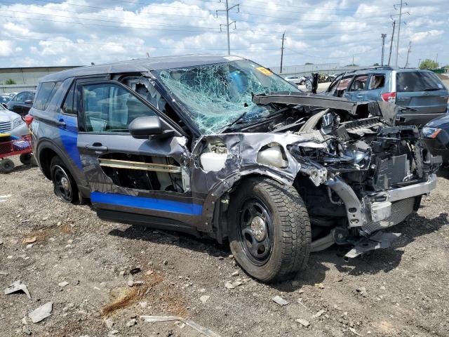 1FM5K8AB5MGB98095 - 2021 FORD EXPLORER POLICE INTERCEPTOR 灰色 照片 4