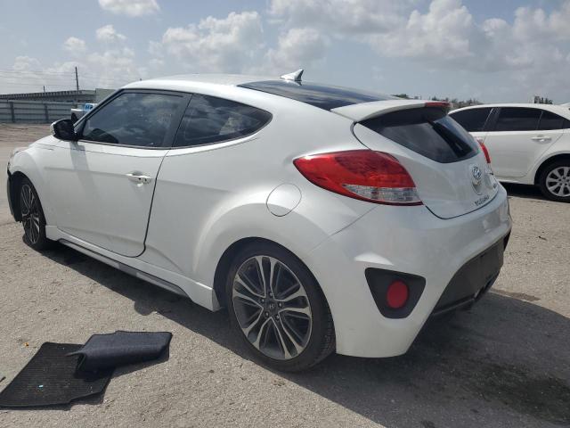 KMHTC6AE4GU286256 - 2016 HYUNDAI VELOSTER TURBO WHITE photo 2