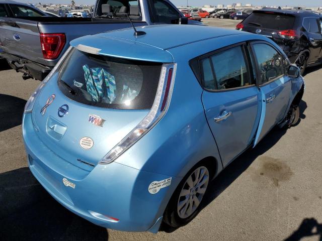 1N4AZ0CPXFC315422 - 2015 NISSAN LEAF S BLUE photo 3