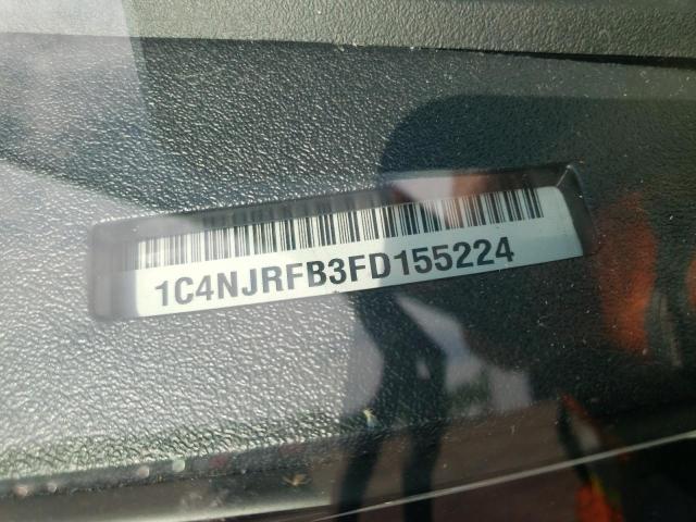 1C4NJRFB3FD155224 - 2015 JEEP PATRIOT LATITUDE BLACK photo 13