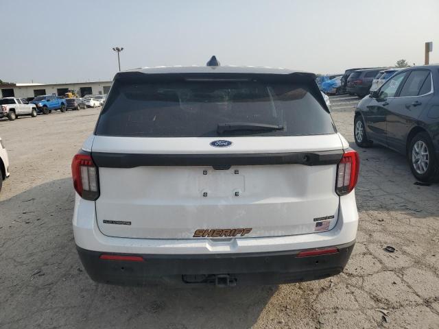 1FM5K8AC2SGB54190 - 2025 FORD EXPLORER POLICE INTERCEPTOR WHITE photo 6
