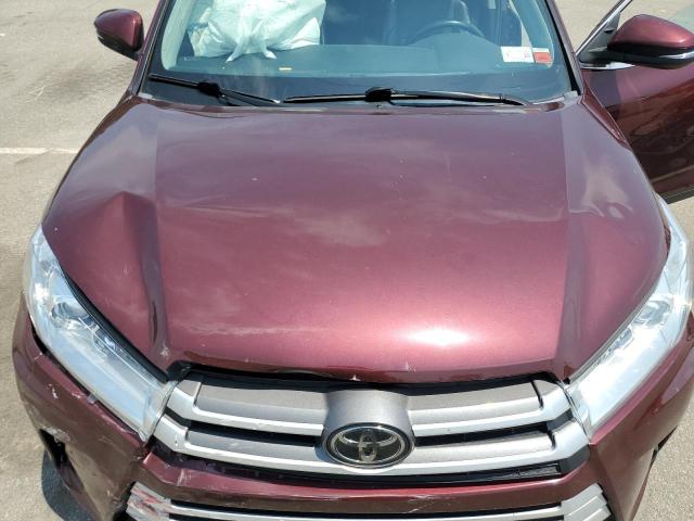 5TDJZRFH5KS952309 - 2019 TOYOTA HIGHLANDER SE BURGUNDY photo 12