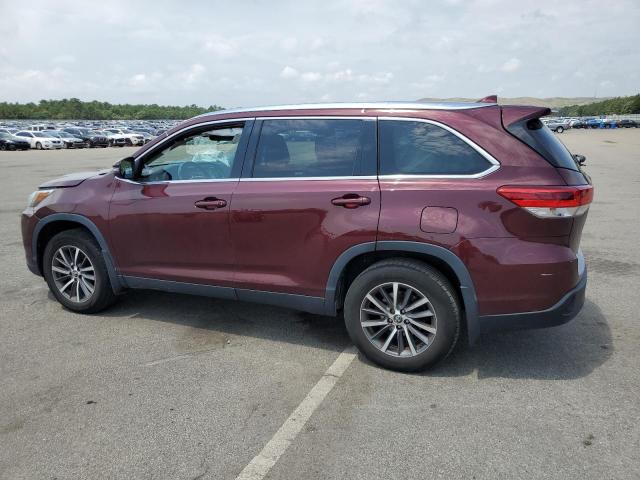 5TDJZRFH5KS952309 - 2019 TOYOTA HIGHLANDER SE BURGUNDY photo 2