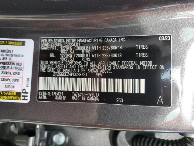 2T2GGCEZ4PC028754 - 2023 LEXUS NX 350 GRAY photo 13