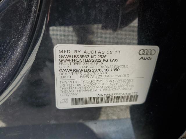WA1WKBFP4CA036772 - 2012 AUDI Q5 PRESTIGE BLACK photo 13