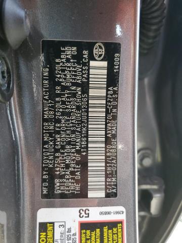 4T1B61HK2JU013065 - 2018 TOYOTA CAMRY XSE GRAY photo 12