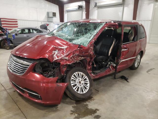 2C4RC1CG0DR615897 - 2013 CHRYSLER TOWN & COU TOURING L MAROON photo 1