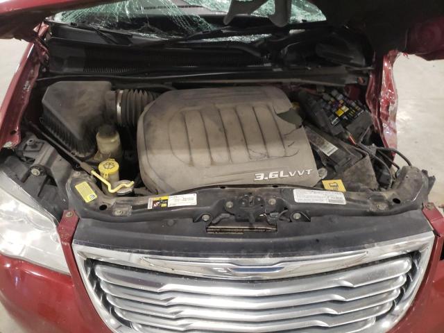 2C4RC1CG0DR615897 - 2013 CHRYSLER TOWN & COU TOURING L MAROON photo 12