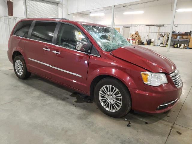 2C4RC1CG0DR615897 - 2013 CHRYSLER TOWN & COU TOURING L MAROON photo 4