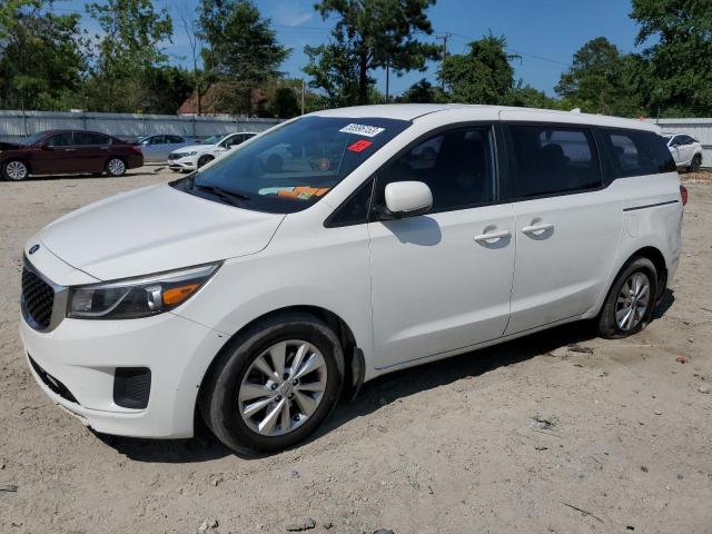 KNDMA5C11G6149718 - 2016 KIA SEDONA L WHITE photo 1