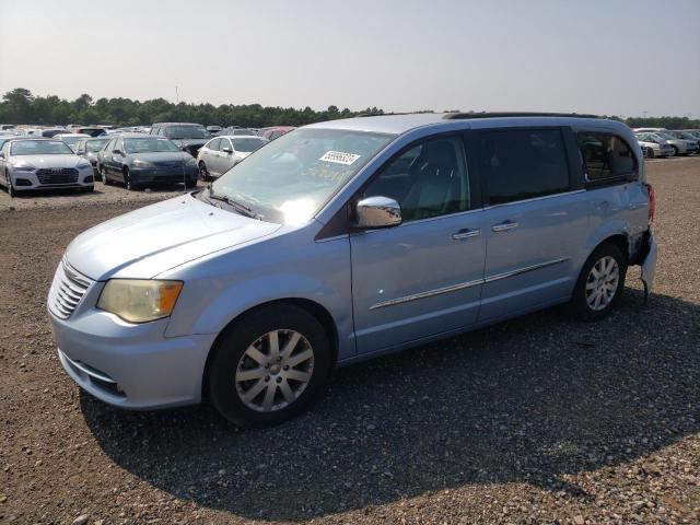 2C4RC1CG7CR328622 - 2012 CHRYSLER TOWN & COU TOURING L BLUE photo 1