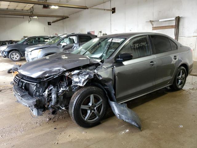 3VW2K7AJ3EM333815 - 2014 VOLKSWAGEN JETTA BASE Մոխրագույն լուսանկար 1