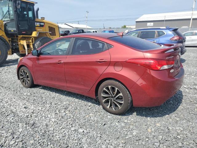 5NPDH4AE7DH343165 - 2013 HYUNDAI ELANTRA GLS RED photo 2