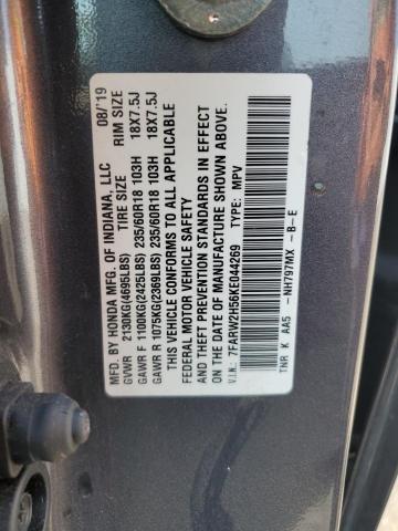 7FARW2H56KE044269 - 2019 HONDA CR-V EX GRAY photo 13