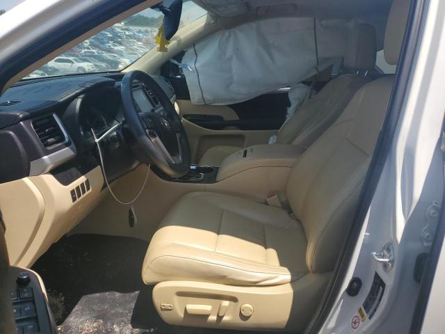 5TDKKRFH2GS152082 - 2016 TOYOTA HIGHLANDER XLE WHITE photo 7