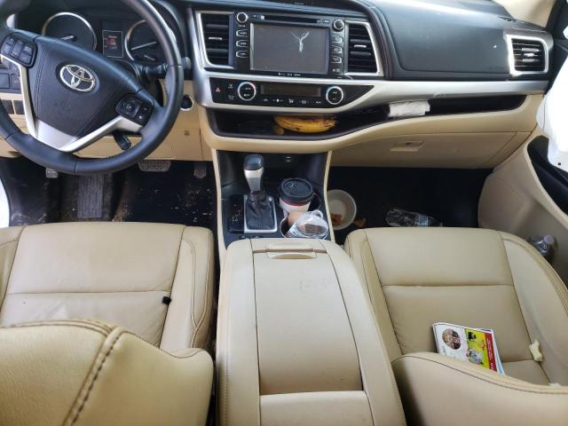 5TDKKRFH2GS152082 - 2016 TOYOTA HIGHLANDER XLE WHITE photo 8