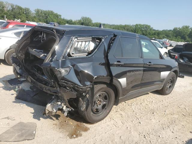 1FM5K8AB0MGA46838 - 2021 FORD EXPLORER POLICE INTERCEPTOR Negro foto 3